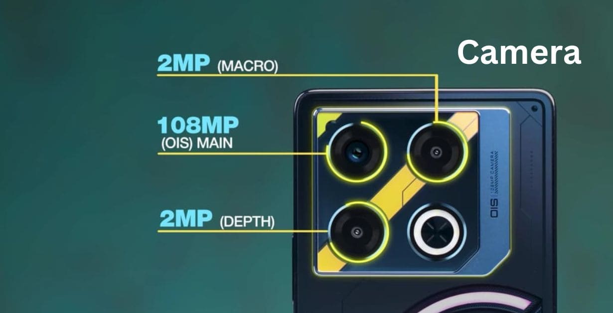 the Infinix Gt 20 Pro 5G smartphone. The camera system has four lenses.