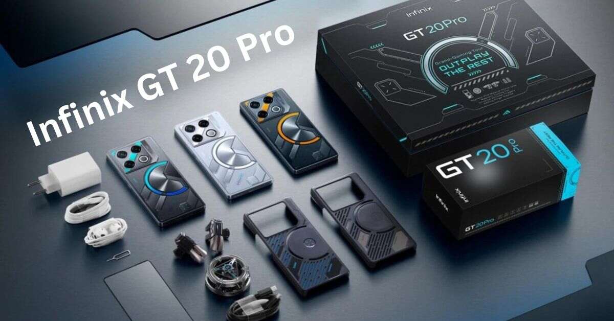 Infinix GT 20 Pro Release Date: Infinix GT 20 Pro smartphone with accessories