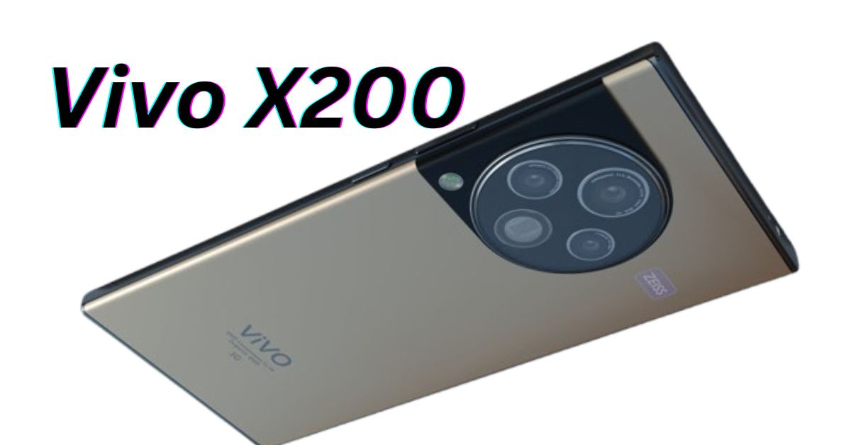 Vivo X200 Pro 5G: A golden smartphone with a circular camera module featuring multiple lenses. The phone's screen is off, and the Vivo logo is visible on the back.