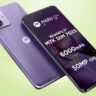 Moto G64 5G Price In India: Moto G64 5G smartphone in purple color, showcasing its dual rear camera setup, 5G connectivity, and large battery.